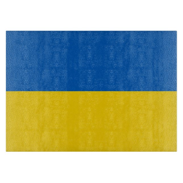 Planche À Découper Drapeau ukrainien (Devant)