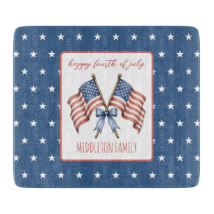 Planche À Découper Drapeaux américains patriotiques du quatre juillet