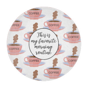 Planche À Découper Drôle café du matin