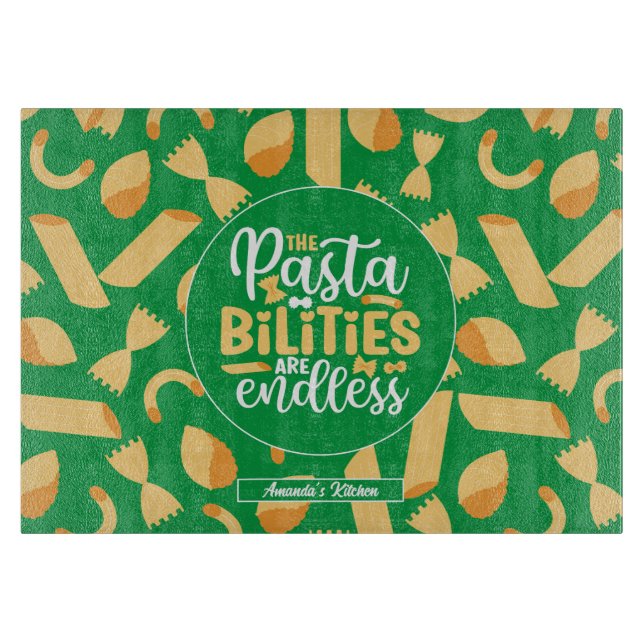 Planche À Découper Drôle italien Citation de nourriture Retro Pasta M (Devant)