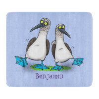 Drôle, joyeux croquis à pieds bleus dansant dessin