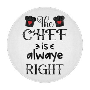 Planche À Découper Drôle Le Chef A Toujours Raison