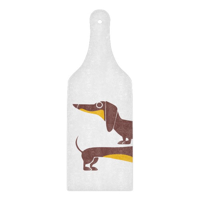 Planche À Découper Drôle mignon dachshund pour parent chien long (Devant)