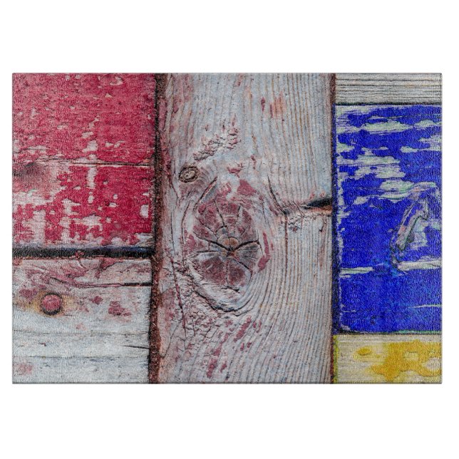 Planche À Découper Drôle Neoplasticisme en bois style art (Devant)