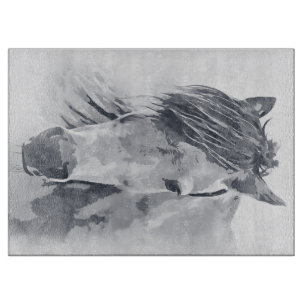 Planche à découper du cheval blanc