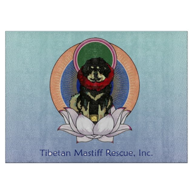 Planche à découper du logo de la Fleur du Mastiff  (Devant)