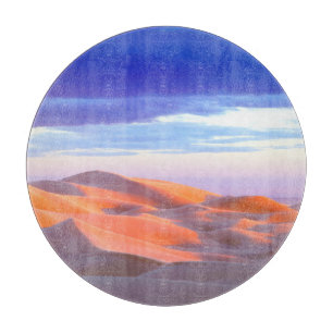 Planche À Découper Dunes de sable de Glamis au coucher du soleil