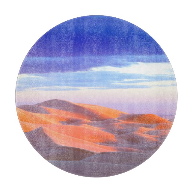 Planche À Découper Dunes de sable de Glamis au coucher du soleil (Devant)