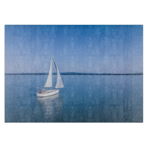 Planche À Découper Eau   Yacht au lac Balaton en Hongrie