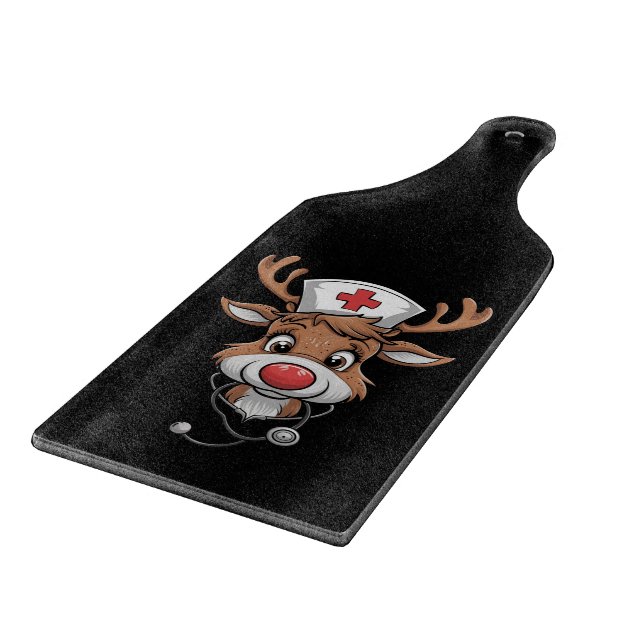 Planche À Découper Écran de Noël Top Reindeer Gants en caoutchouc (Coin)