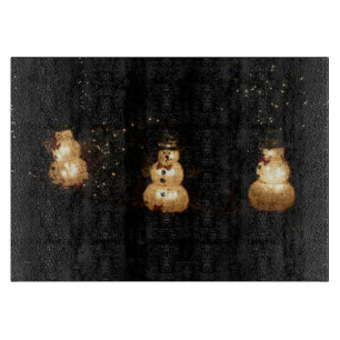 Planche À Découper Écran Luminaire Snowman