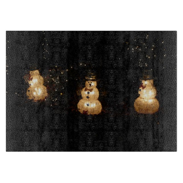 Planche À Découper Écran Luminaire Snowman (Devant)