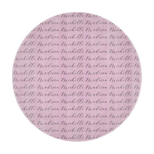 Planche À Découper Écriture manuscrite minimaliste de nom classique (Devant)