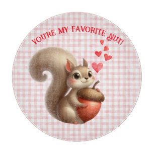 Planche À Découper Écureuil mignon drôle de la Saint-Valentin