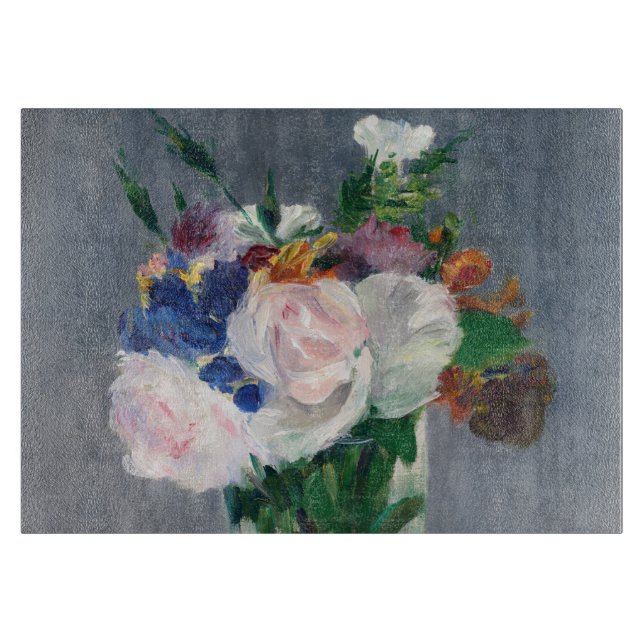Planche À Découper Edouard Manet - Fleurs dans un Vase de Cristal (Devant)