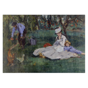 Planche À Découper Edouard Manet - La famille Monet dans son jardin