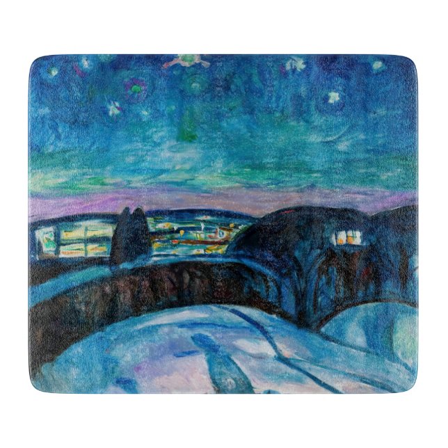 Planche À Découper Edvard Munch - Nuit étoilée 1922 (Devant)