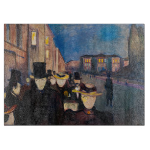Planche À Découper Edvard Munch - Soirée sur Karl Johan Street