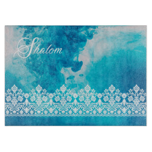 Planche À Découper Effet dentelle de Shalom sur Blue Challah
