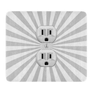 Planche À Découper Electric plug Wall Outlet Fun Customize This !