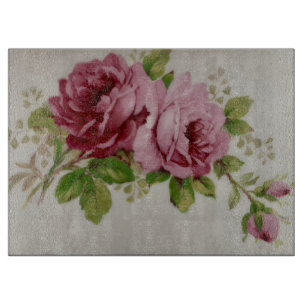 Planche À Découper Élégance Rose Vintage