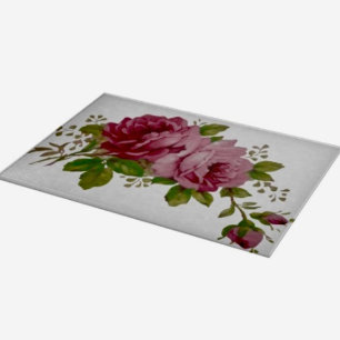 Planche À Découper Élégance Rose Vintage