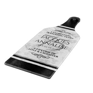 Planche À Découper Élégant 75e anniversaire de Mariage de diamant