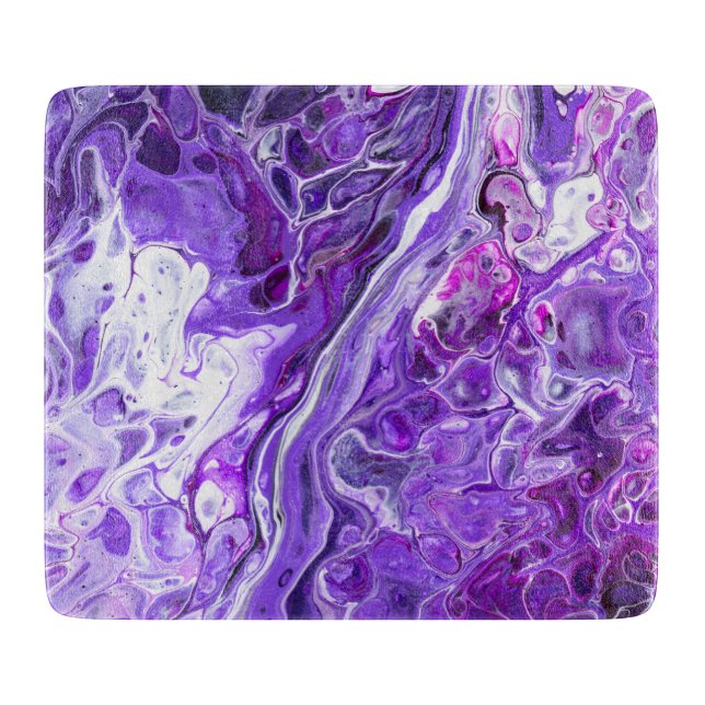Planche À Découper Élégant Dentelle folle 7 - Violet Ultra Violet (Devant)