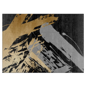 Planche À Découper élégant faux or et gris bracelet