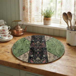 Planche À Découper Élégant floral vintage inspiré de l'antique