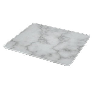 Planche À Découper Élégant Marbre blanc de Faux