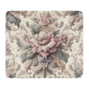 Planche À Découper Élégant motif floral Vintage