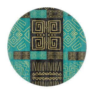 Planche À Découper Élégant Motif géométrique Tribal Africain