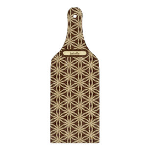 Planche À Découper Elégant Or et Brown Star Anise