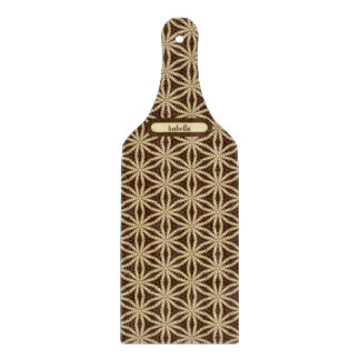 Planche À Découper Elégant Or et Brown Star Anise