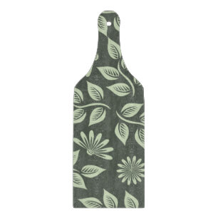 Planche À Découper Élégant Sage Vert Vintage Floral Personnalisé