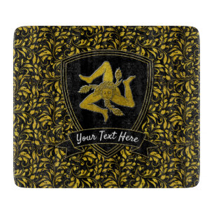 Planche À Découper Élégant Sicilien Trinacria Votre Tableau De Découp