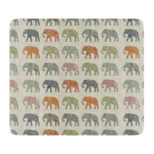 Planche À Découper Eléphant Coloré Animal Motif contemporain