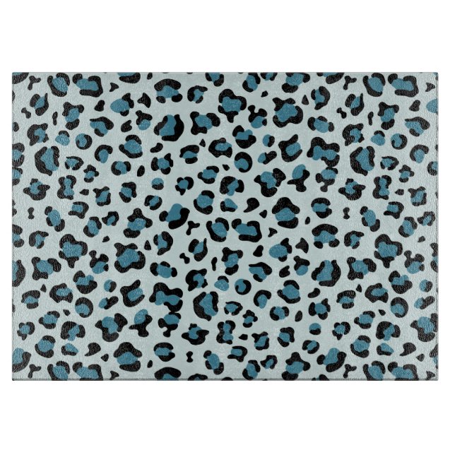 Planche À Découper Empreinte de léopard, Spots de léopard, Leopard bl (Devant)