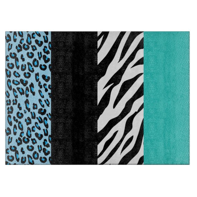 Planche À Découper Empreinte de léopard, Zebra Print, Poster de anima (Devant)