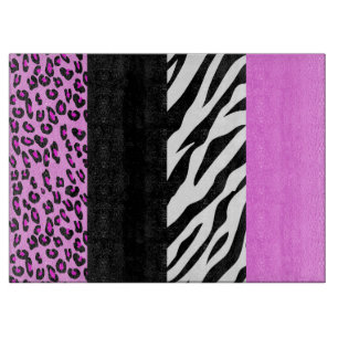 Planche À Découper Empreinte de léopard, Zebra Print, Poster de anima