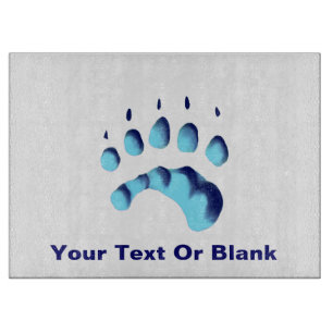 Planche À Découper Empreinte de patte d'ours polaire