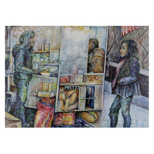 Planche À Découper En amour avec les problèmes, et en difficulté avec (Devant)