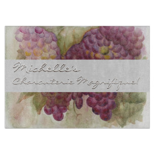 Planche à découper en charcuterie de grappe de rai