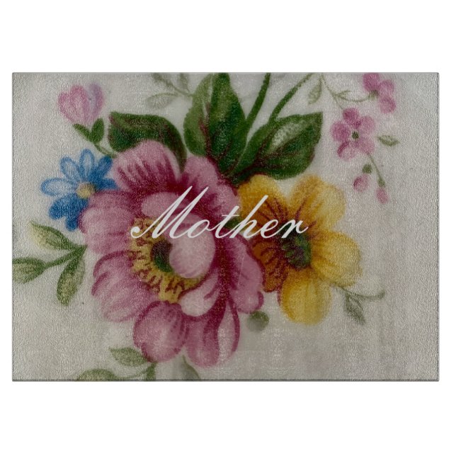 Planche à découper en porcelaine inspirée (Devant)