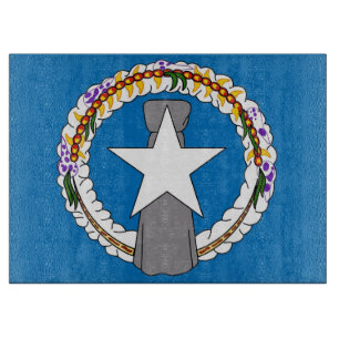 Planche à découper en verre avec Drapeau des Maria