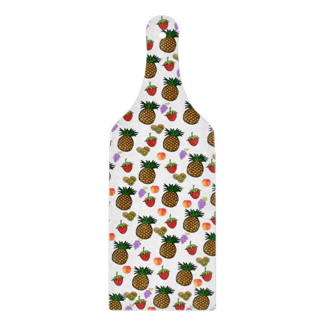 Planche à découper en verre de fruits (Devant)