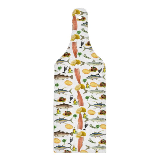 Planche à découper en verre de poisson (Devant)
