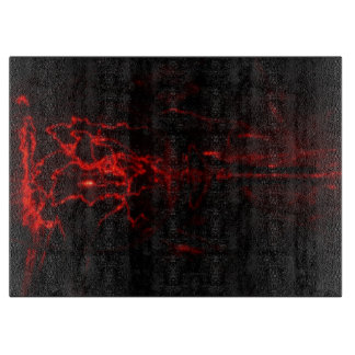 Planche à découper en verre décoratif