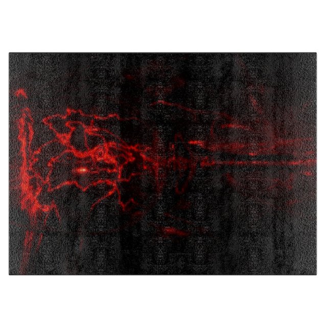 Planche à découper en verre décoratif (Devant)